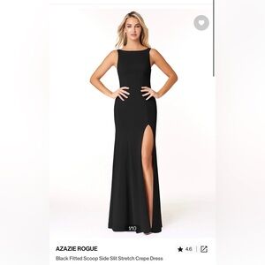 Azazie Rogue black dress